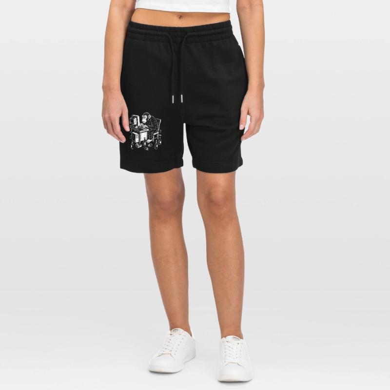Deskbound Monkey Coder Stanley/Stella Trainer Unisex Organic Jogging Shorts