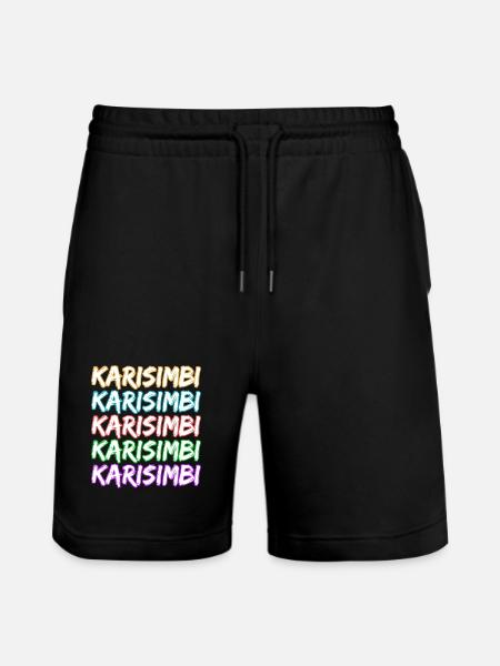 Gift for Karisimbi - Stanley/Stella Trainer Unisex Organic Jogging Shorts - black