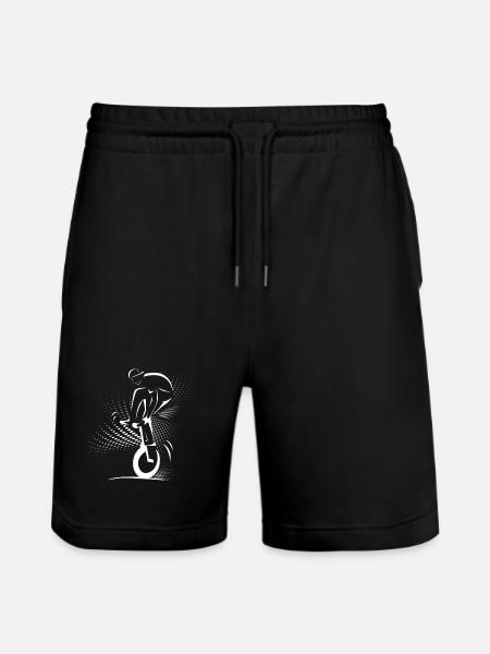 Unicycle | Unicycling Freestyle Downhill - Stanley/Stella Trainer Unisex Organic Jogging Shorts - black