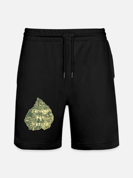 Wild by Nature - Stanley/Stella Trainer Unisex Organic Jogging Shorts - black