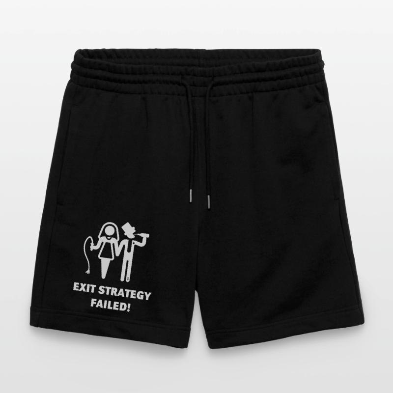Exit Strategy Failed! (JGA Bräutigam Game Over W) Stanley/Stella Trainer Unisex Organic Jogging Shorts