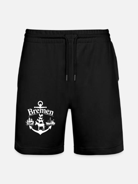 Bremen - Stanley/Stella Unisex Bio Joggingshorts Trainer - Schwarz