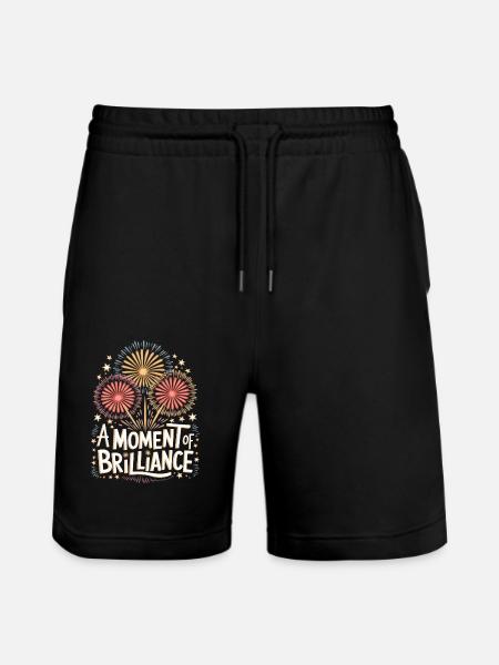 Pyrotechnics Fireworks Pyrotechnics - Stanley/Stella Trainer Unisex Organic Jogging Shorts - black