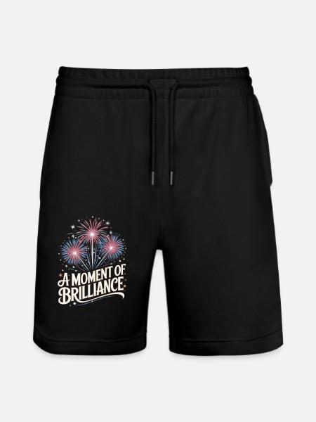 Pyrotechnics Fireworks Pyrotechnics - Stanley/Stella Trainer Unisex Organic Jogging Shorts - black