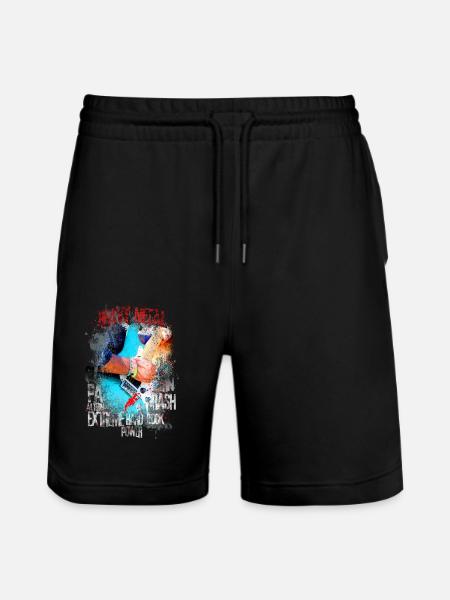 Heavy Metal - Stanley/Stella Unisex Bio Joggingshorts Trainer  - Schwarz