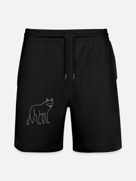 Kojote - Stanley/Stella Unisex Bio Joggingshorts Trainer - Schwarz