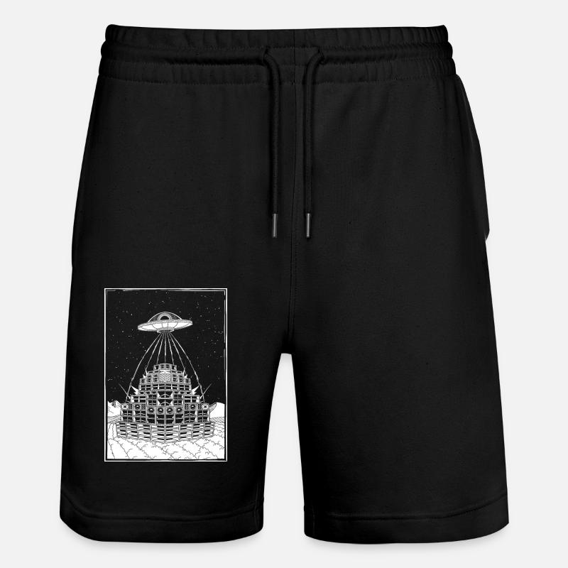Rave Party Alien UFO Soundsystem - Stanley/Stella Unisex Bio Joggingshorts Trainer  - Schwarz
