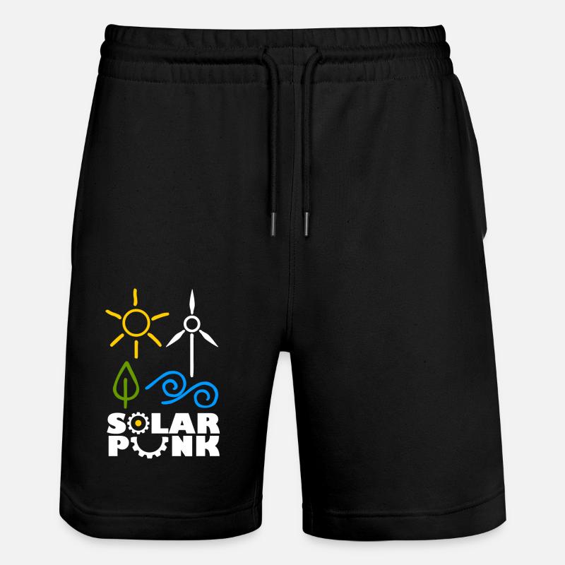 Solarpunk - Stanley/Stella Unisex Bio Joggingshorts Trainer  - Schwarz