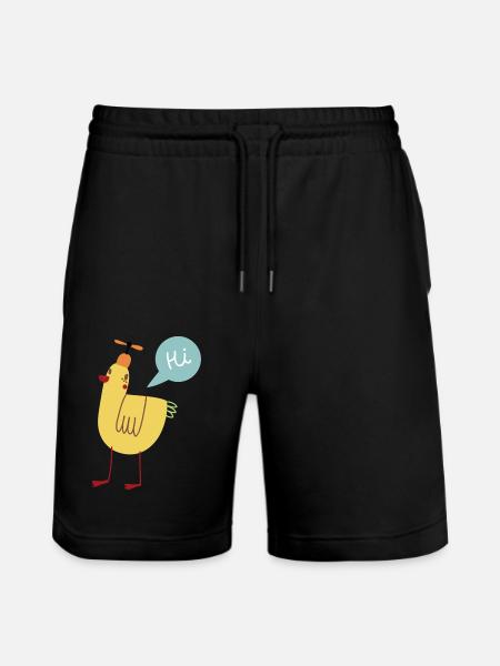Vogel - Stanley/Stella Unisex Bio Joggingshorts Trainer - Schwarz