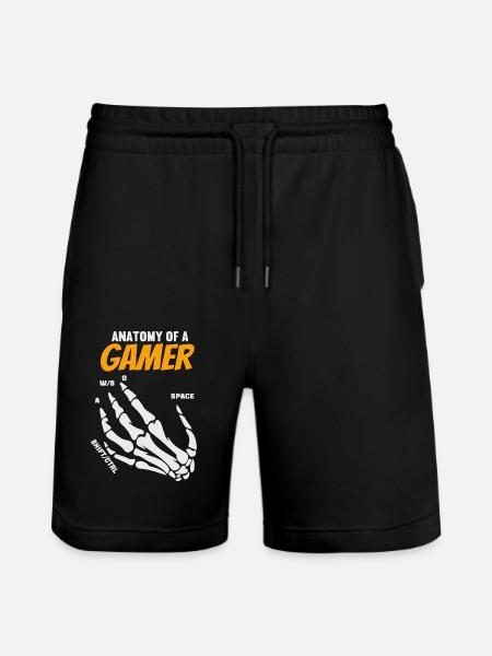 Anatomy of a Gamer - Stanley/Stella Trainer Unisex Organic Jogging Shorts - black