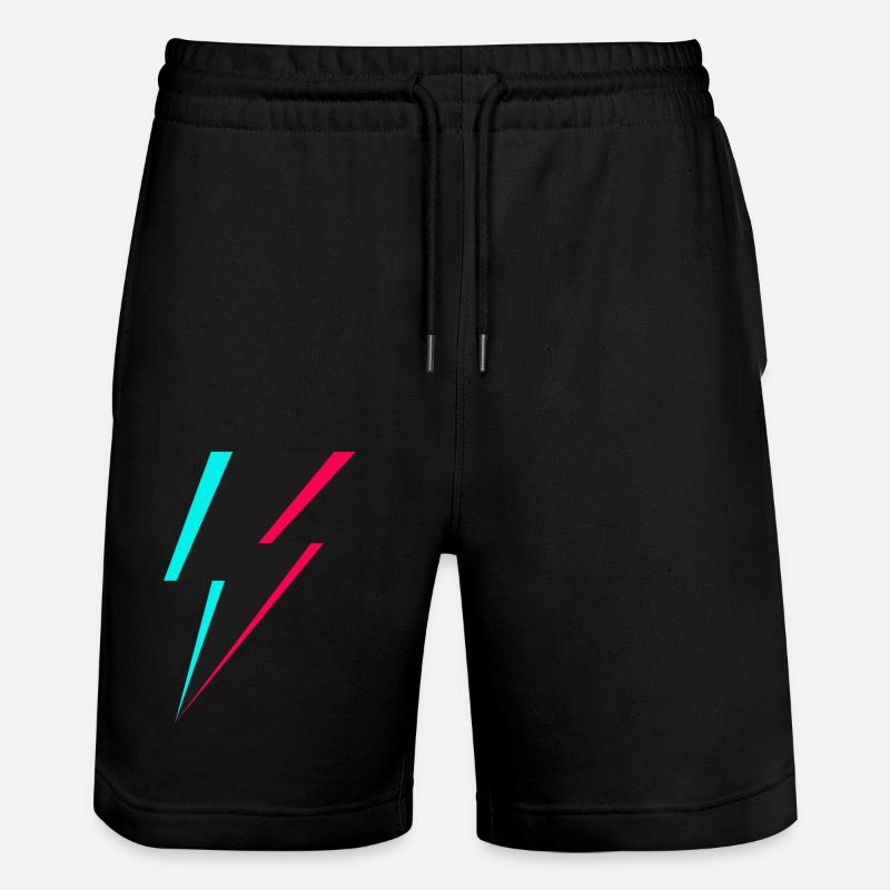 Logo de l’éclair - Short de jogging bio TRAINER Stanley/Stella unisexe - noir