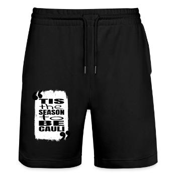 bodybuilder awesome christmas present computer - Stanley/Stella Unisex Bio Joggingshorts Trainer  - Schwarz - Vorne - Nik (191cm) & Marisol (170cm)