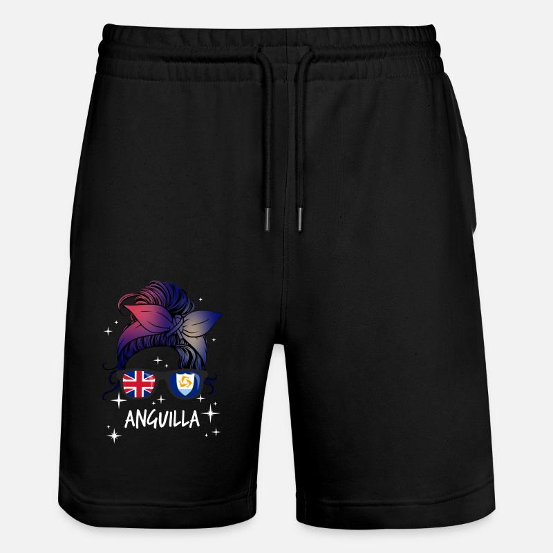 Anguilla - Short de jogging bio TRAINER Stanley/Stella unisexe - noir