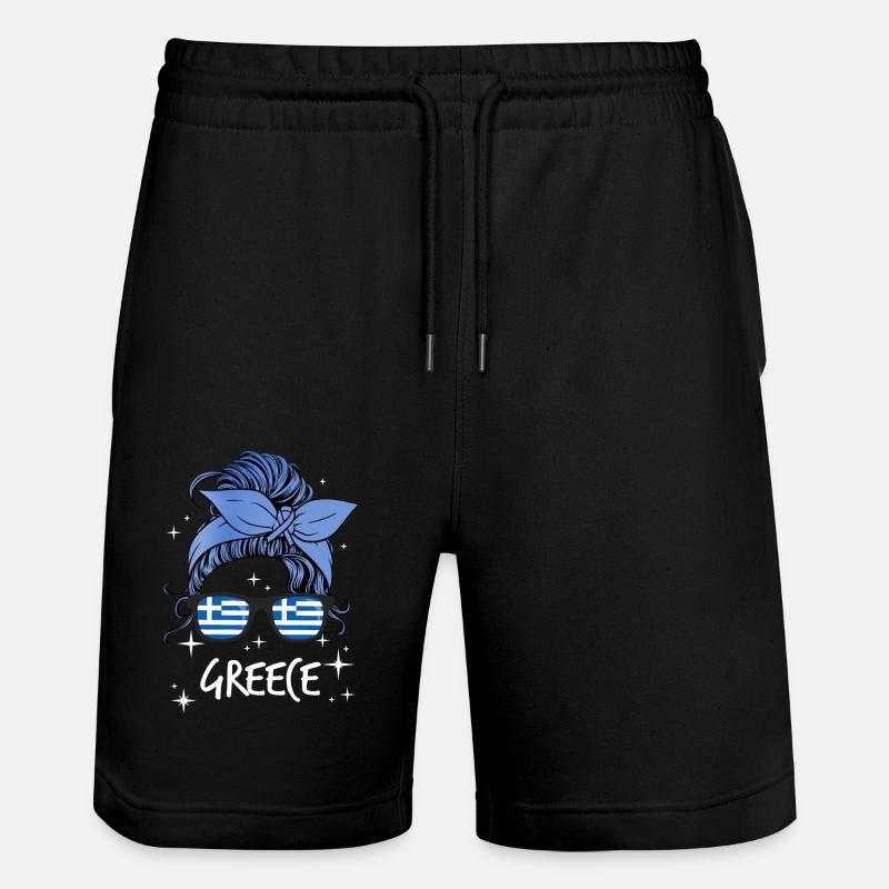Grèce - Short de jogging bio TRAINER Stanley/Stella unisexe - noir