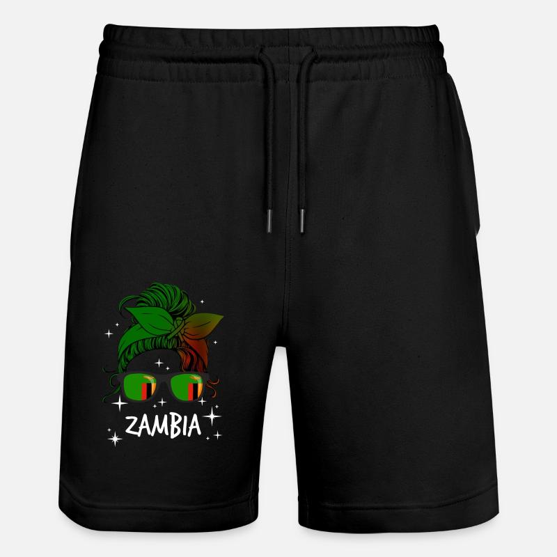 Sambia - Stanley/Stella Unisex Bio Joggingshorts Trainer  - Schwarz