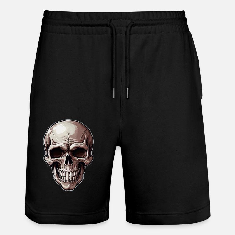 Crâne - Short de jogging bio TRAINER Stanley/Stella unisexe - noir