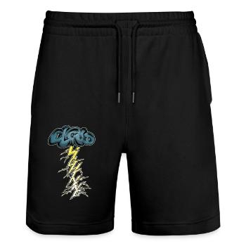 Sturmwetter - Stanley/Stella Unisex Bio Joggingshorts Trainer  - Schwarz - Vorne - Nik (191cm) & Marisol (170cm)