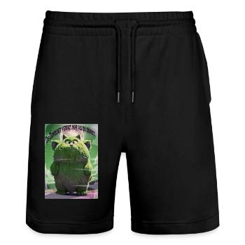 Halloween 7 - Stanley/Stella Unisex Bio Joggingshorts Trainer  - Schwarz - Vorne - Nik (191cm) & Marisol (170cm)