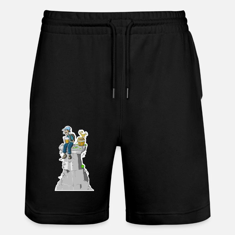 Gipfel Bier - Stanley/Stella Unisex Bio Joggingshorts Trainer  - Schwarz