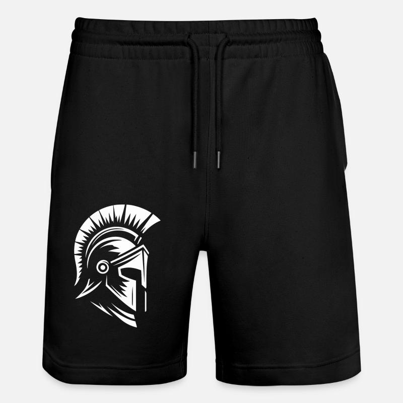Spartanischer Helm - Stanley/Stella Unisex Bio Joggingshorts Trainer  - Schwarz