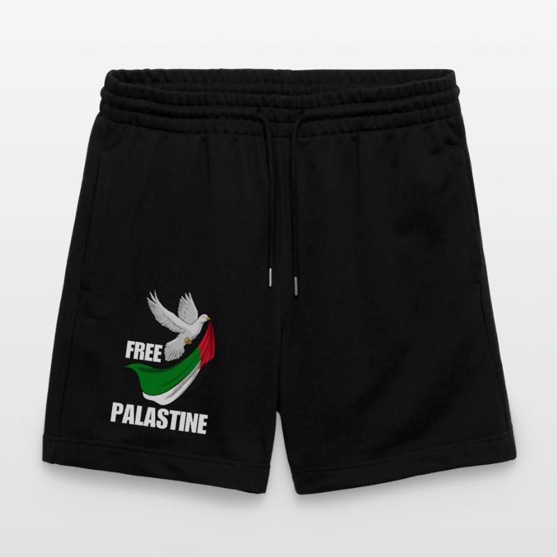 Free Palestine Design – Statement for Peace Stanley/Stella Trainer Unisex Organic Jogging Shorts