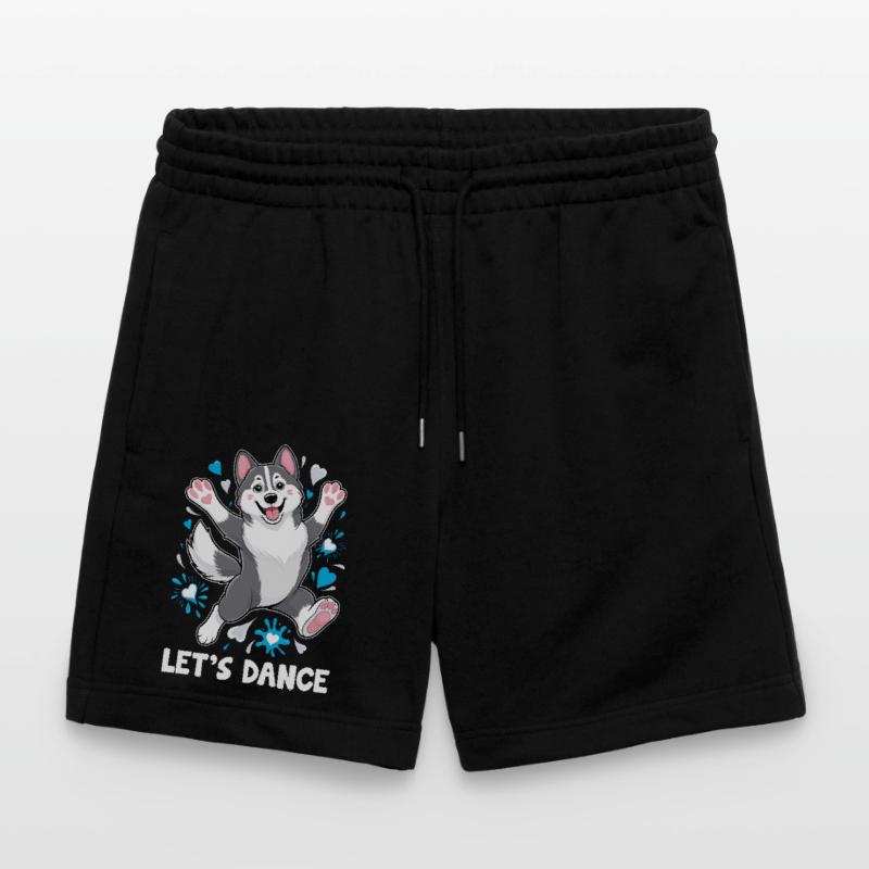 A Husky Dancing Let's Dance For Dancing Dancer Stanley/Stella Trainer Unisex Organic Jogging Shorts