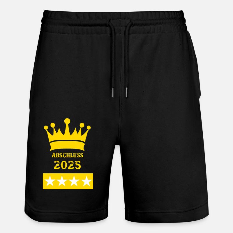 Abschluss 2025 - Stanley/Stella Unisex Bio Joggingshorts Trainer  - Schwarz