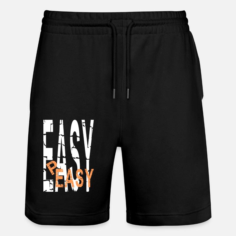 easy-peasy - Short de jogging bio TRAINER Stanley/Stella unisexe - noir