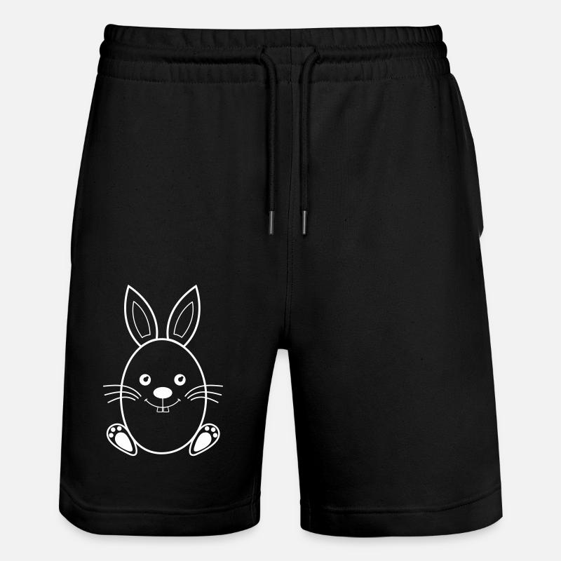 Lapin de Pâques - Short de jogging bio TRAINER Stanley/Stella unisexe - noir