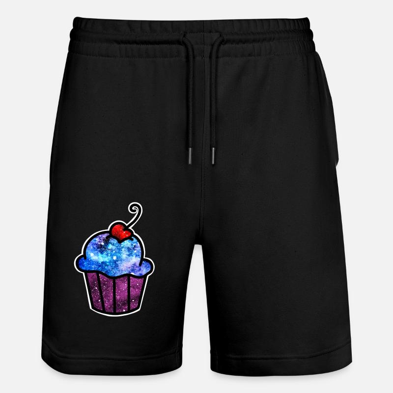 Kosmischer Cupcake - Stanley/Stella Unisex Bio Joggingshorts Trainer  - Schwarz
