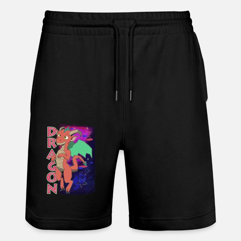 Cute Dragon - Stanley/Stella Unisex Bio Joggingshorts Trainer  - Schwarz