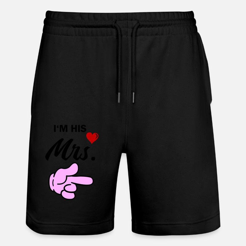 À son MRS - Short de jogging bio TRAINER Stanley/Stella unisexe - noir