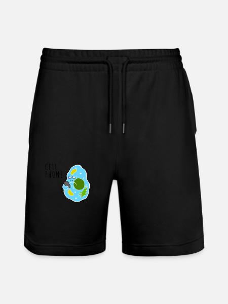 Cell Phone - Stanley/Stella Trainer Unisex Organic Jogging Shorts - black