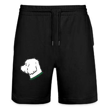 DD4 2 - Short de jogging bio TRAINER Stanley/Stella unisexe - noir - Devant - Nik (191cm) & Marisol (170cm)
