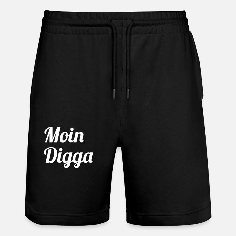 Moin Digga - Short de jogging bio TRAINER Stanley/Stella unisexe - noir