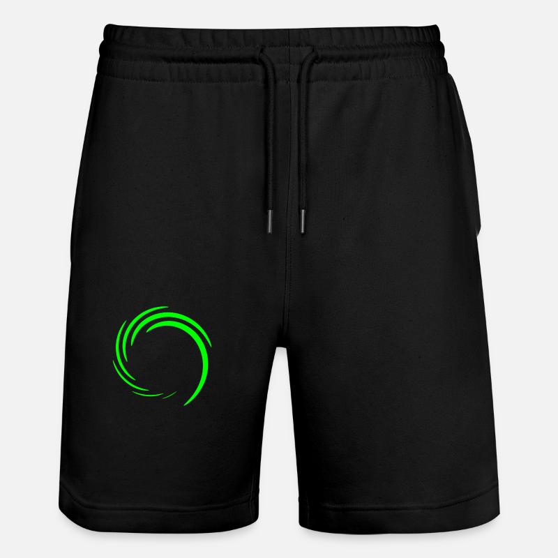 Cercle vert vert - Short de jogging bio TRAINER Stanley/Stella unisexe - noir