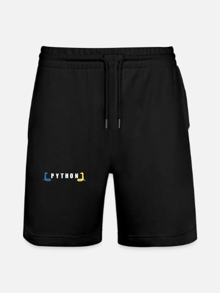 Python Entwickler Programmierer Coder Geschenkidee - Stanley/Stella Unisex Bio Joggingshorts Trainer - Schwarz