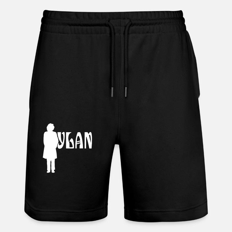 Silhouette White Bob Dylan - Stanley/Stella Trainer Unisex Organic Jogging Shorts - black