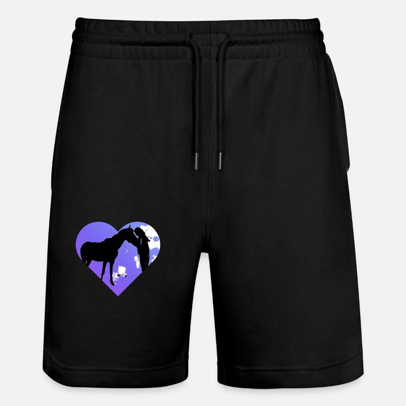 Cheval - Short de jogging bio TRAINER Stanley/Stella unisexe - noir