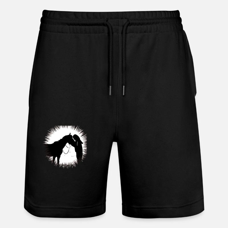 Cheval - Short de jogging bio TRAINER Stanley/Stella unisexe - noir