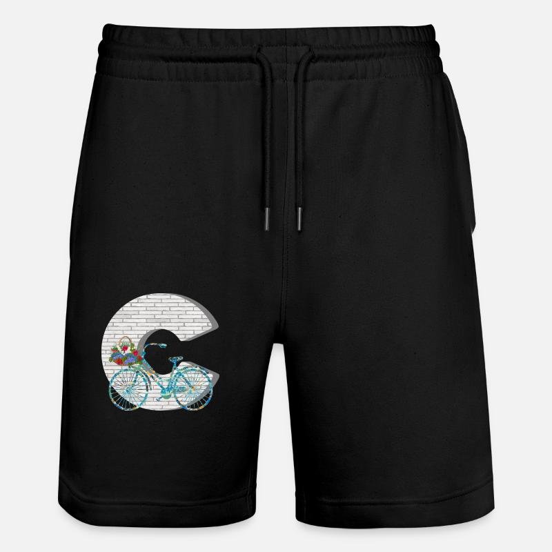 fahrrad e 100 c - Stanley/Stella Unisex Bio Joggingshorts Trainer  - Schwarz