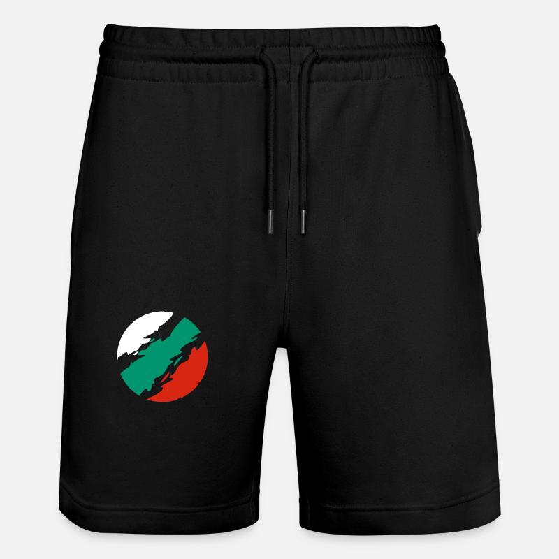 Drapeau de la Bulgarie - Short de jogging bio TRAINER Stanley/Stella unisexe - noir