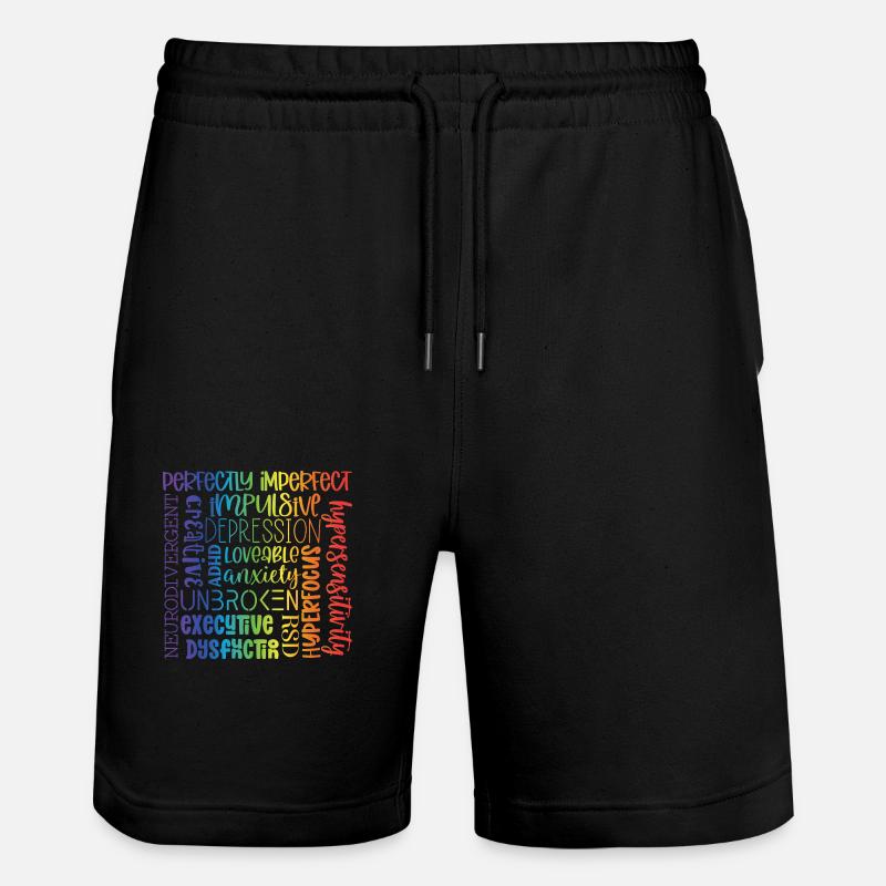 Neurodivergent - Short de jogging bio TRAINER Stanley/Stella unisexe - noir