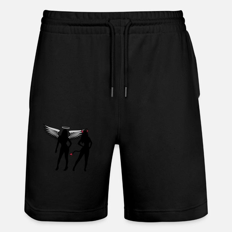 Angel Devil Girls - Short de jogging bio TRAINER Stanley/Stella unisexe - noir