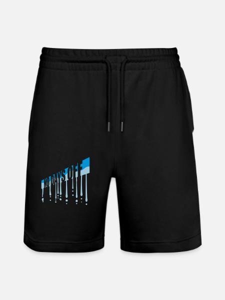 no days off quote - Stanley/Stella Trainer Unisex Organic Jogging Shorts - black