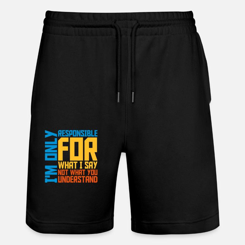 ce que je dis citation - Short de jogging bio TRAINER Stanley/Stella unisexe - noir