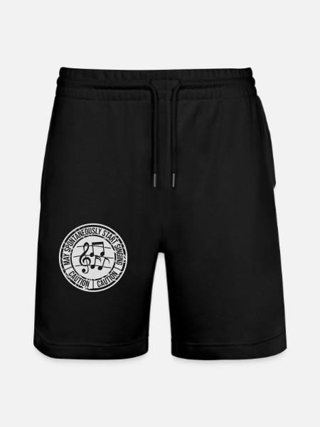 may spontaneously start singing - Stanley/Stella Trainer Unisex Organic Jogging Shorts - black