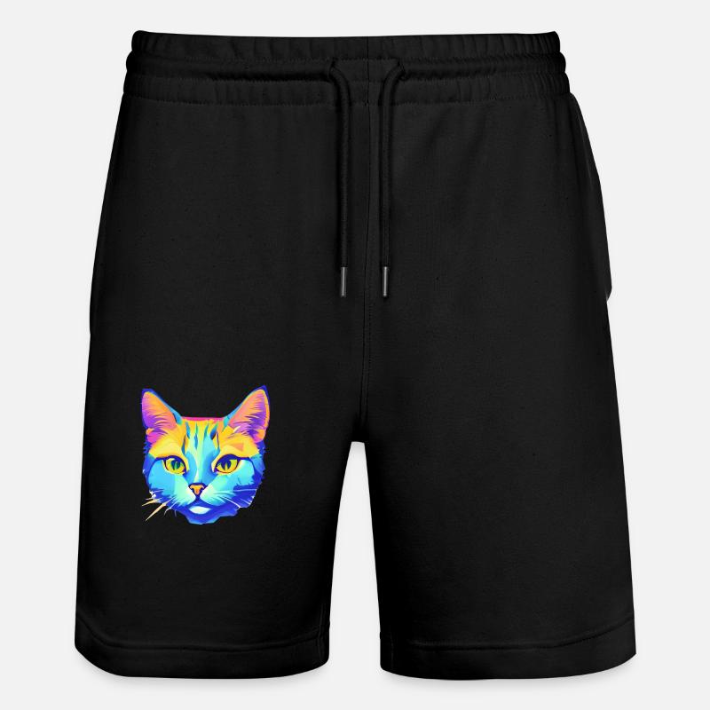 Chat Domestique Chaton Chaton Propriétaire - Short de jogging bio TRAINER Stanley/Stella unisexe - noir