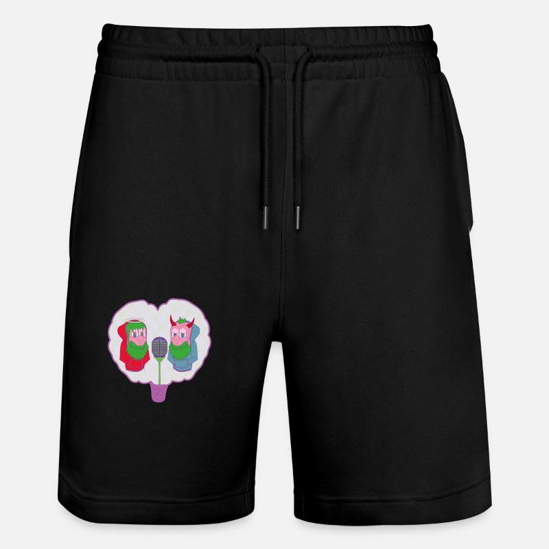 BATAILLE - Short de jogging bio TRAINER Stanley/Stella unisexe - noir