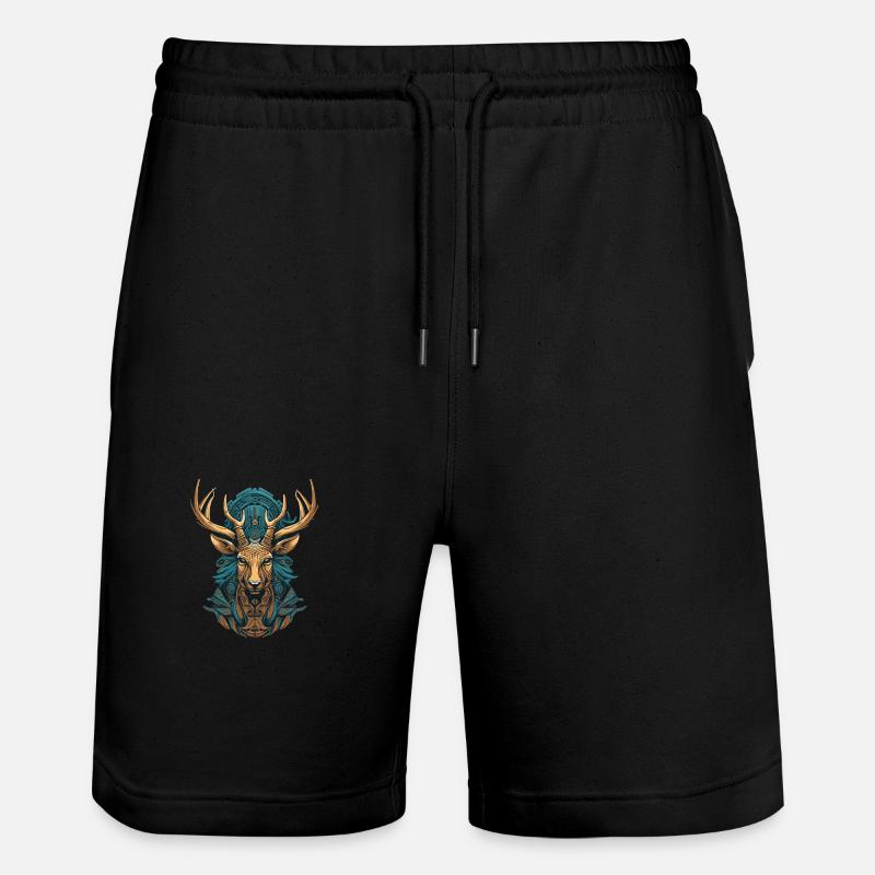 Cerf - Short de jogging bio TRAINER Stanley/Stella unisexe - noir
